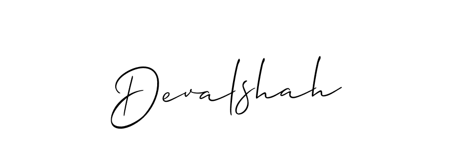 How to Draw Devalshah signature style? Allison_Script is a latest design signature styles for name Devalshah. Devalshah signature style 2 images and pictures png