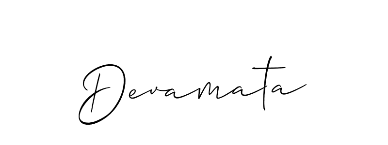 Similarly Allison_Script is the best handwritten signature design. Signature creator online .You can use it as an online autograph creator for name Devamata. Devamata signature style 2 images and pictures png