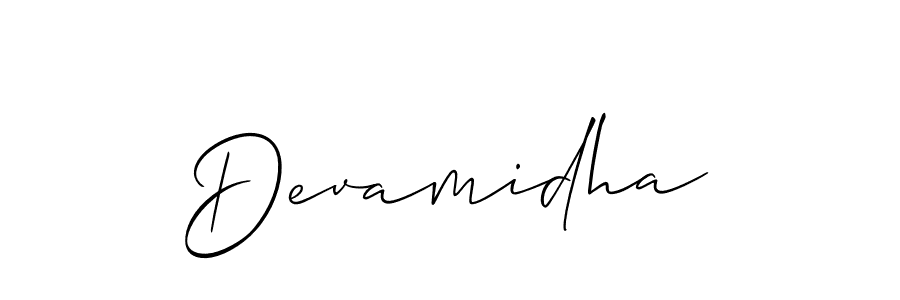 Also You can easily find your signature by using the search form. We will create Devamidha name handwritten signature images for you free of cost using Allison_Script sign style. Devamidha signature style 2 images and pictures png