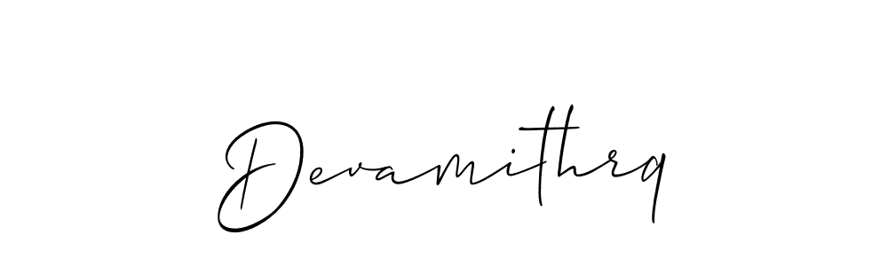 How to make Devamithrq signature? Allison_Script is a professional autograph style. Create handwritten signature for Devamithrq name. Devamithrq signature style 2 images and pictures png