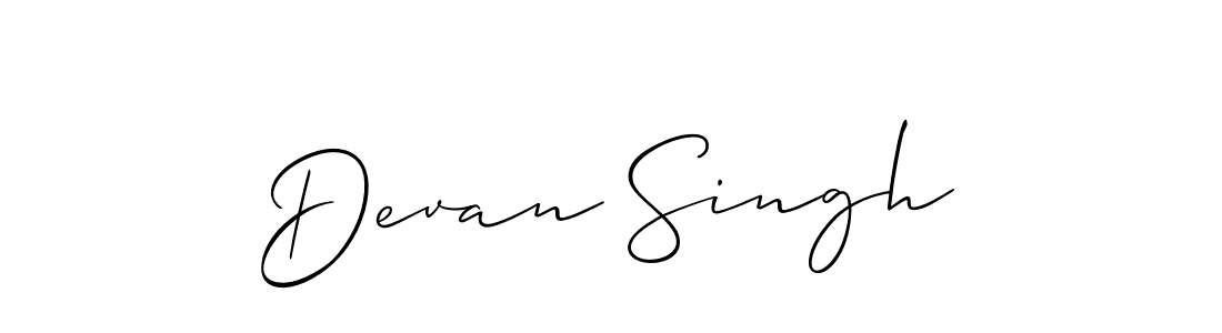 Also we have Devan Singh name is the best signature style. Create professional handwritten signature collection using Allison_Script autograph style. Devan Singh signature style 2 images and pictures png