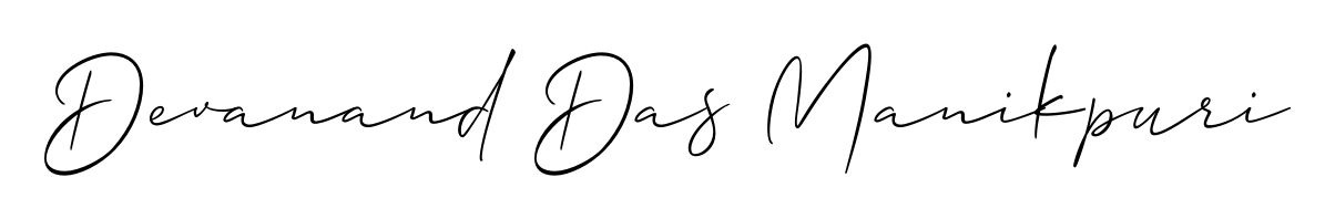 The Allison_Script font gives name Devanand Das Manikpuri a signature that looks effortless yet distinguished. Download high-res PNG instantly. Devanand Das Manikpuri signature style 2 images and pictures png