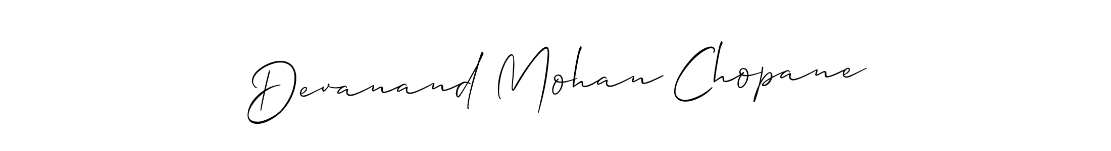 Make a beautiful signature design for name Devanand Mohan Chopane. Use this online signature maker to create a handwritten signature for free. Devanand Mohan Chopane signature style 2 images and pictures png