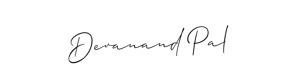 Similarly Allison_Script is the best handwritten signature design. Signature creator online .You can use it as an online autograph creator for name Devanand Pal. Devanand Pal signature style 2 images and pictures png