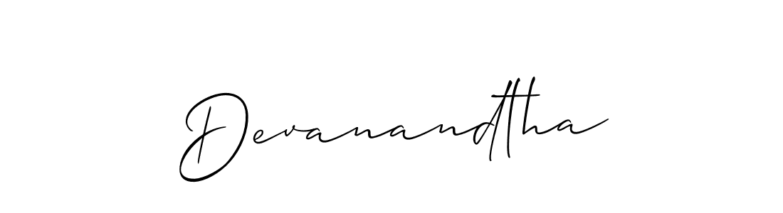 Devanandtha stylish signature style. Best Handwritten Sign (Allison_Script) for my name. Handwritten Signature Collection Ideas for my name Devanandtha. Devanandtha signature style 2 images and pictures png