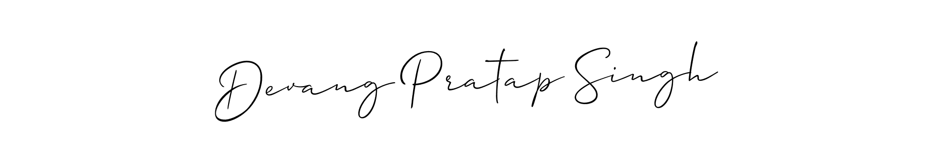 if you are searching for the best signature style for your name Devang Pratap Singh. so please give up your signature search. here we have designed multiple signature styles  using Allison_Script. Devang Pratap Singh signature style 2 images and pictures png
