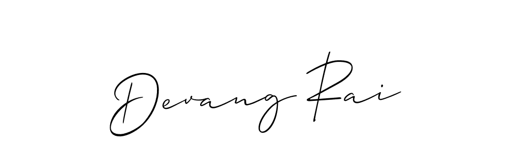 How to Draw Devang Rai signature style? Allison_Script is a latest design signature styles for name Devang Rai. Devang Rai signature style 2 images and pictures png