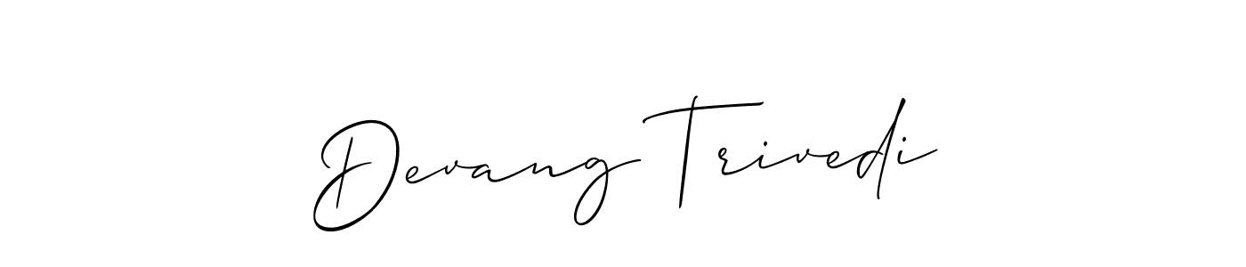 Once you've used our free online signature maker to create your best signature Allison_Script style, it's time to enjoy all of the benefits that Devang Trivedi name signing documents. Devang Trivedi signature style 2 images and pictures png