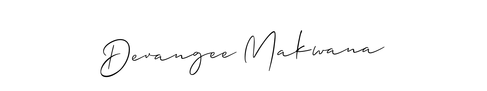 Also You can easily find your signature by using the search form. We will create Devangee Makwana name handwritten signature images for you free of cost using Allison_Script sign style. Devangee Makwana signature style 2 images and pictures png