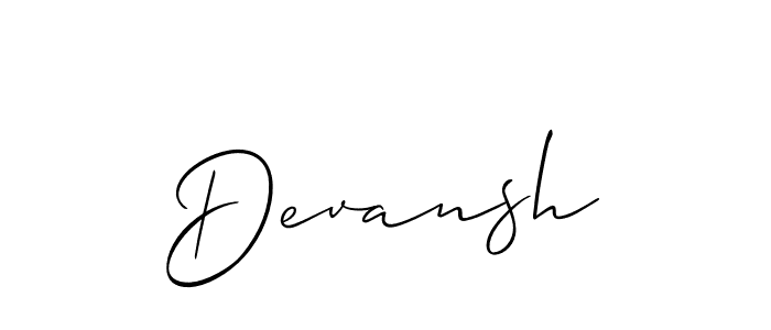 Once you've used our free online signature maker to create your best signature Allison_Script style, it's time to enjoy all of the benefits that Devansh name signing documents. Devansh signature style 2 images and pictures png