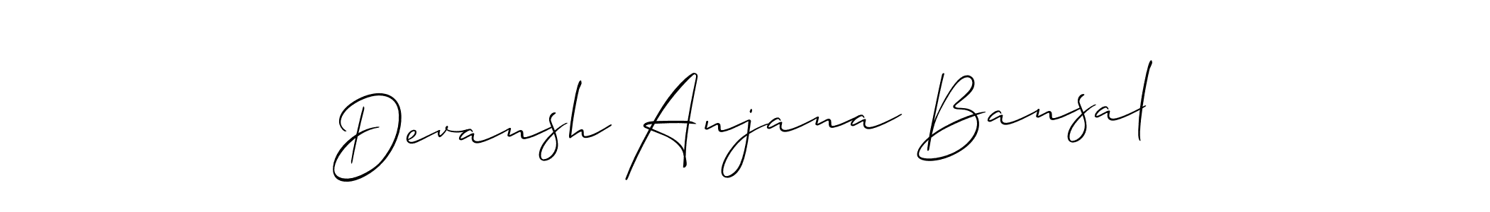 How to Draw Devansh Anjana Bansal signature style? Allison_Script is a latest design signature styles for name Devansh Anjana Bansal. Devansh Anjana Bansal signature style 2 images and pictures png