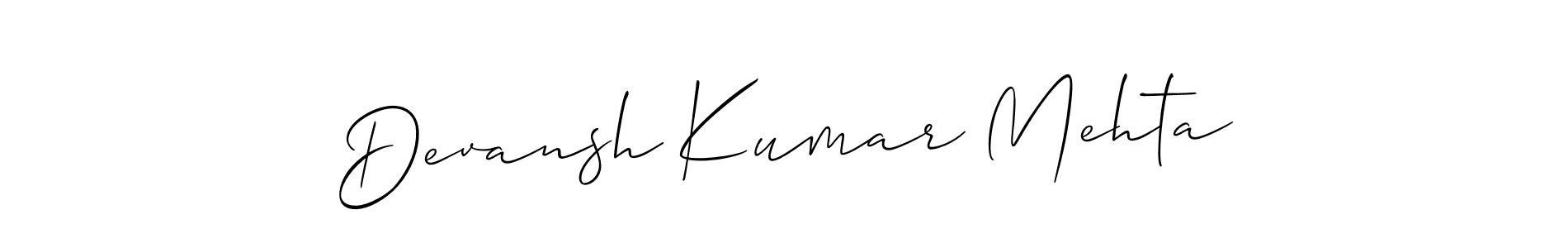 Once you've used our free online signature maker to create your best signature Allison_Script style, it's time to enjoy all of the benefits that Devansh Kumar Mehta name signing documents. Devansh Kumar Mehta signature style 2 images and pictures png