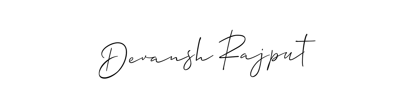 How to Draw Devansh Rajput signature style? Allison_Script is a latest design signature styles for name Devansh Rajput. Devansh Rajput signature style 2 images and pictures png