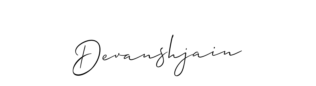 The best way (Allison_Script) to make a short signature is to pick only two or three words in your name. The name Devanshjain include a total of six letters. For converting this name. Devanshjain signature style 2 images and pictures png