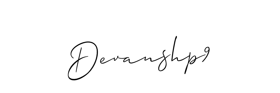 Create a beautiful signature design for name Devanshp9. With this signature (Allison_Script) fonts, you can make a handwritten signature for free. Devanshp9 signature style 2 images and pictures png