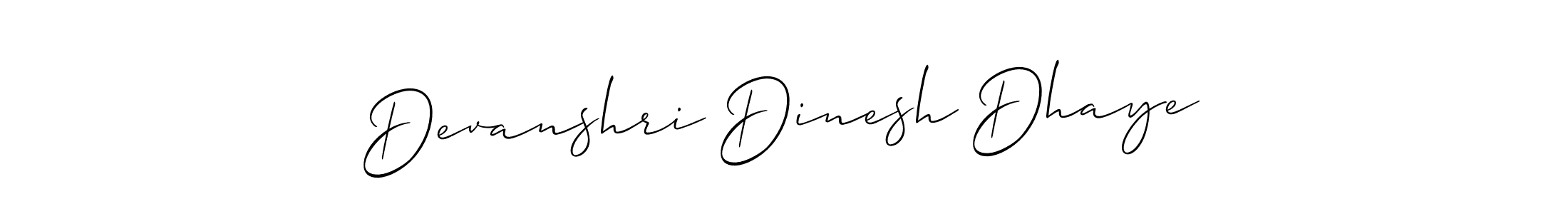 Similarly Allison_Script is the best handwritten signature design. Signature creator online .You can use it as an online autograph creator for name Devanshri Dinesh Dhaye. Devanshri Dinesh Dhaye signature style 2 images and pictures png