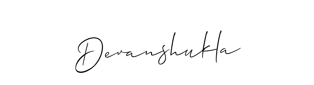 Best and Professional Signature Style for Devanshukla. Allison_Script Best Signature Style Collection. Devanshukla signature style 2 images and pictures png