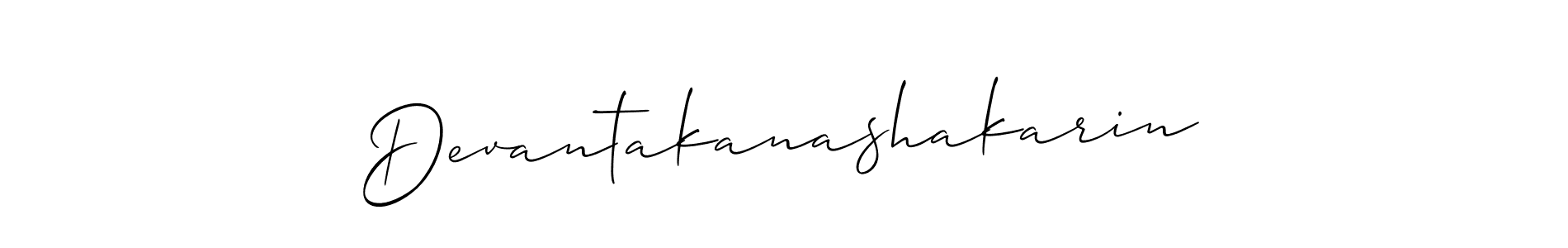 This is the best signature style for the Devantakanashakarin name. Also you like these signature font (Allison_Script). Mix name signature. Devantakanashakarin signature style 2 images and pictures png