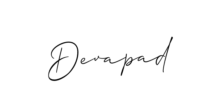 Best and Professional Signature Style for Devapad. Allison_Script Best Signature Style Collection. Devapad signature style 2 images and pictures png