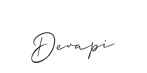 How to Draw Devapi signature style? Allison_Script is a latest design signature styles for name Devapi. Devapi signature style 2 images and pictures png