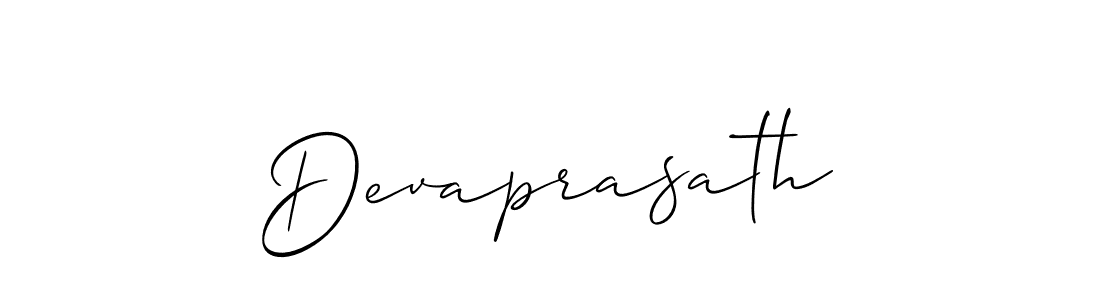 You should practise on your own different ways (Allison_Script) to write your name (Devaprasath) in signature. don't let someone else do it for you. Devaprasath signature style 2 images and pictures png