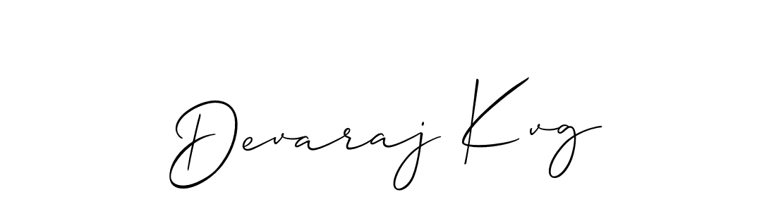 Create a beautiful signature design for name Devaraj Kvg. With this signature (Allison_Script) fonts, you can make a handwritten signature for free. Devaraj Kvg signature style 2 images and pictures png