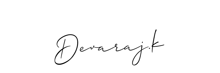 if you are searching for the best signature style for your name Devaraj.k. so please give up your signature search. here we have designed multiple signature styles  using Allison_Script. Devaraj.k signature style 2 images and pictures png