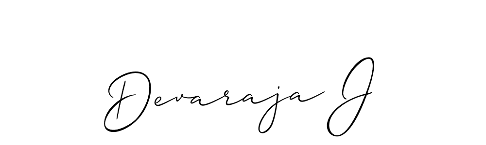 Best and Professional Signature Style for Devaraja J. Allison_Script Best Signature Style Collection. Devaraja J signature style 2 images and pictures png