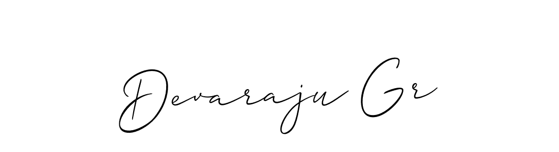 Design your own signature with our free online signature maker. With this signature software, you can create a handwritten (Allison_Script) signature for name Devaraju Gr. Devaraju Gr signature style 2 images and pictures png