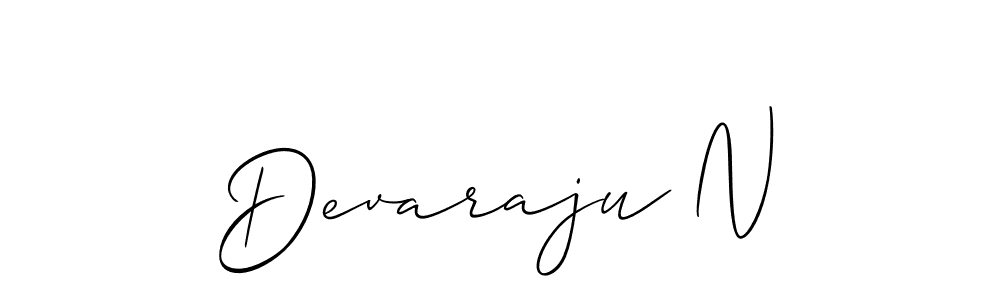 if you are searching for the best signature style for your name Devaraju N. so please give up your signature search. here we have designed multiple signature styles  using Allison_Script. Devaraju N signature style 2 images and pictures png