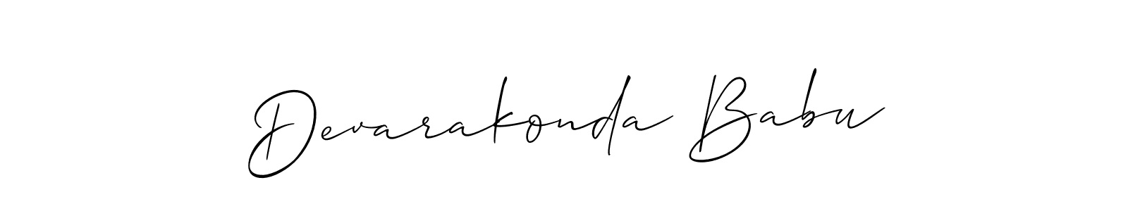 Devarakonda Babu stylish signature style. Best Handwritten Sign (Allison_Script) for my name. Handwritten Signature Collection Ideas for my name Devarakonda Babu. Devarakonda Babu signature style 2 images and pictures png