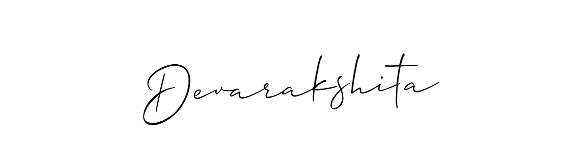 Make a short Devarakshita signature style. Manage your documents anywhere anytime using Allison_Script. Create and add eSignatures, submit forms, share and send files easily. Devarakshita signature style 2 images and pictures png