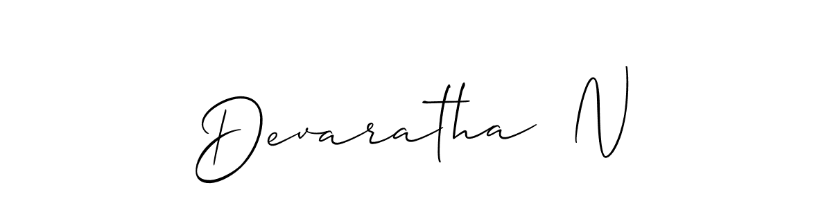 Make a short Devaratha  N signature style. Manage your documents anywhere anytime using Allison_Script. Create and add eSignatures, submit forms, share and send files easily. Devaratha  N signature style 2 images and pictures png
