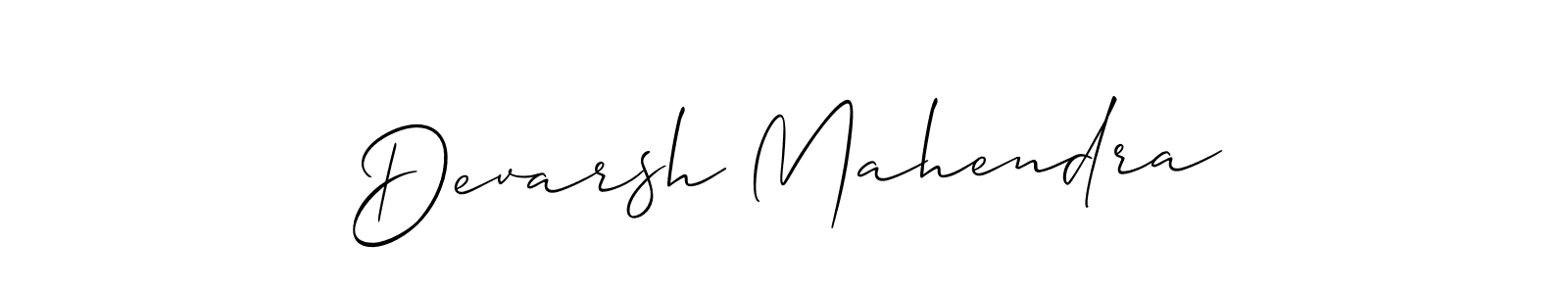 Similarly Allison_Script is the best handwritten signature design. Signature creator online .You can use it as an online autograph creator for name Devarsh Mahendra. Devarsh Mahendra signature style 2 images and pictures png