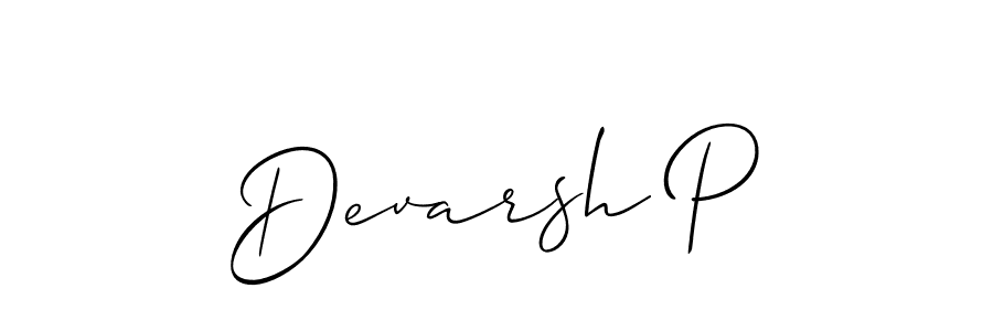 This is the best signature style for the Devarsh P name. Also you like these signature font (Allison_Script). Mix name signature. Devarsh P signature style 2 images and pictures png