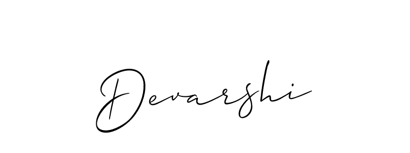 The best way (Allison_Script) to make a short signature is to pick only two or three words in your name. The name Devarshi include a total of six letters. For converting this name. Devarshi signature style 2 images and pictures png