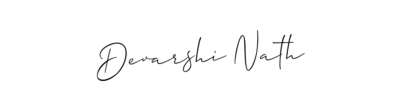 Also we have Devarshi Nath name is the best signature style. Create professional handwritten signature collection using Allison_Script autograph style. Devarshi Nath signature style 2 images and pictures png