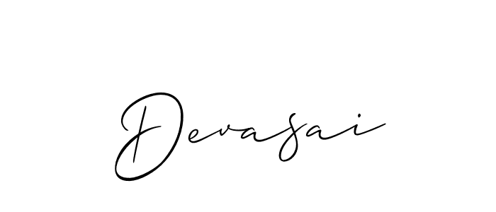 You should practise on your own different ways (Allison_Script) to write your name (Devasai) in signature. don't let someone else do it for you. Devasai signature style 2 images and pictures png