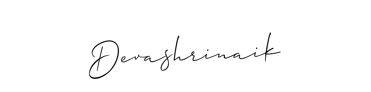 Use a signature maker to create a handwritten signature online. With this signature software, you can design (Allison_Script) your own signature for name Devashrinaik. Devashrinaik signature style 2 images and pictures png
