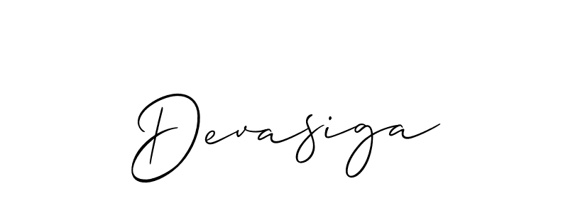 Allison_Script is a professional signature style that is perfect for those who want to add a touch of class to their signature. It is also a great choice for those who want to make their signature more unique. Get Devasiga name to fancy signature for free. Devasiga signature style 2 images and pictures png