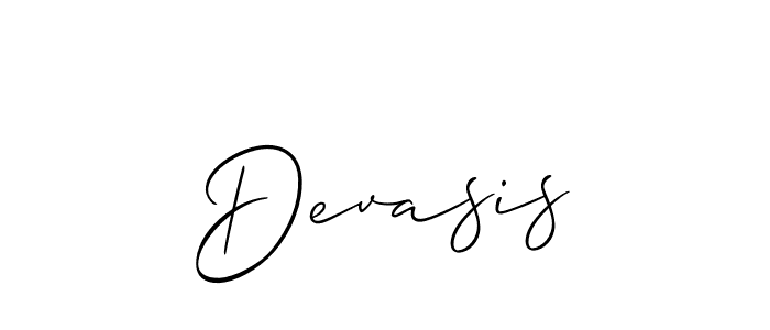 if you are searching for the best signature style for your name Devasis. so please give up your signature search. here we have designed multiple signature styles  using Allison_Script. Devasis signature style 2 images and pictures png