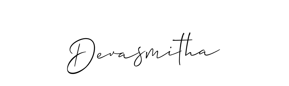 How to Draw Devasmitha signature style? Allison_Script is a latest design signature styles for name Devasmitha. Devasmitha signature style 2 images and pictures png