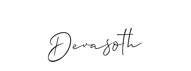 Also You can easily find your signature by using the search form. We will create Devasoth name handwritten signature images for you free of cost using Allison_Script sign style. Devasoth signature style 2 images and pictures png