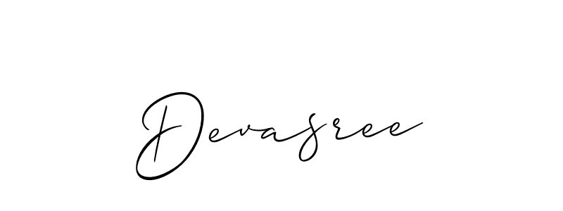 How to Draw Devasree signature style? Allison_Script is a latest design signature styles for name Devasree. Devasree signature style 2 images and pictures png