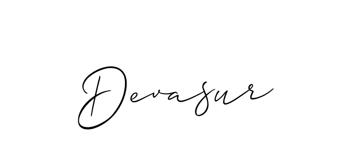 Best and Professional Signature Style for Devasur. Allison_Script Best Signature Style Collection. Devasur signature style 2 images and pictures png