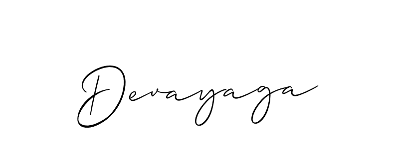 The best way (Allison_Script) to make a short signature is to pick only two or three words in your name. The name Devayaga include a total of six letters. For converting this name. Devayaga signature style 2 images and pictures png