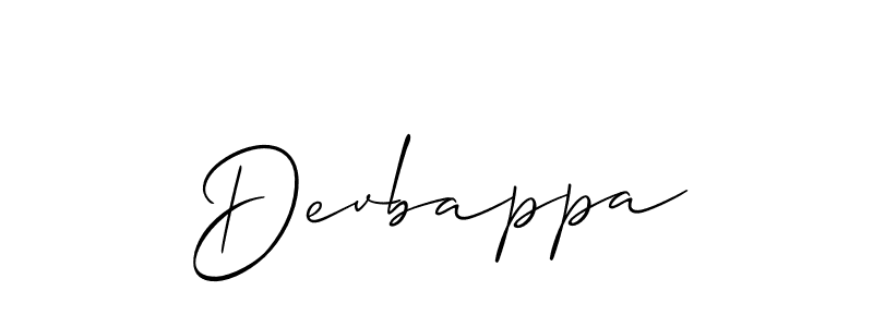 Devbappa stylish signature style. Best Handwritten Sign (Allison_Script) for my name. Handwritten Signature Collection Ideas for my name Devbappa. Devbappa signature style 2 images and pictures png