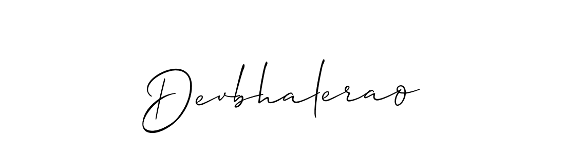 Also we have Devbhalerao name is the best signature style. Create professional handwritten signature collection using Allison_Script autograph style. Devbhalerao signature style 2 images and pictures png