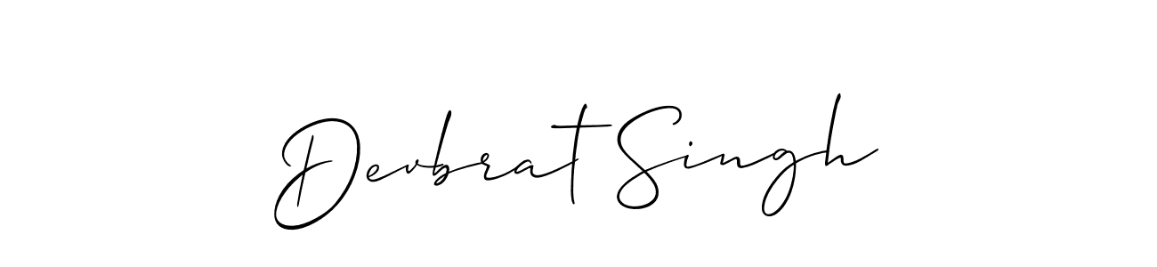 Make a beautiful signature design for name Devbrat Singh. With this signature (Allison_Script) style, you can create a handwritten signature for free. Devbrat Singh signature style 2 images and pictures png