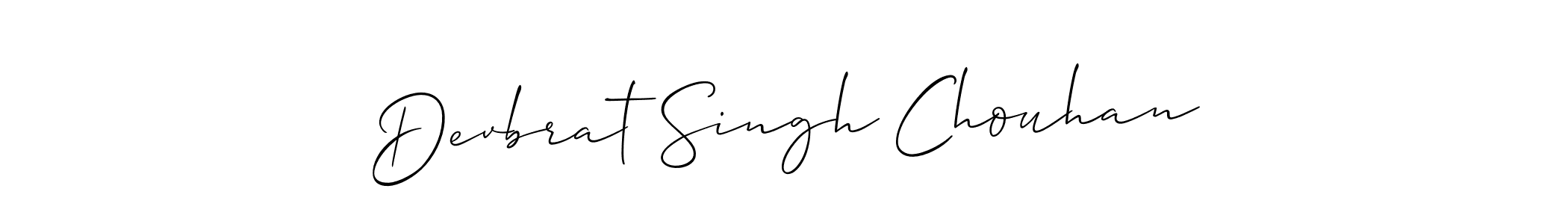 How to make Devbrat Singh Chouhan name signature. Use Allison_Script style for creating short signs online. This is the latest handwritten sign. Devbrat Singh Chouhan signature style 2 images and pictures png